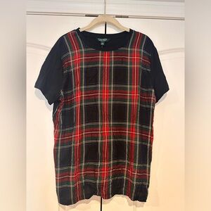 Plaid Printed Tshirt